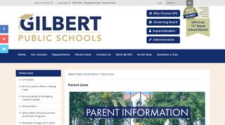 Parent Zone - Gilbert Public School District