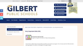 Very Important Kids (VIK) - Gilbert Public School District