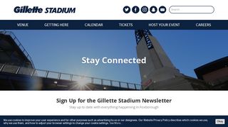 Newsletter Sign Up - Gillette Stadium
