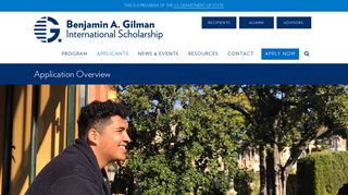 Application Overview - Benjamin A. Gilman International Scholarship