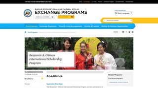 Benjamin A. Gilman International Scholarship Program | Exchange ...