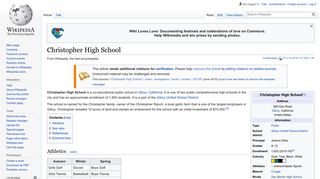 Christopher High School - Wikipedia