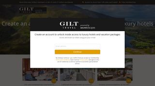Gilt Travel: Join now for free | Save up to 70% on luxury travel