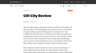 Gilt City Review | Gourmet Marketing