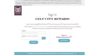 Gilt City Rewards- Sign In - Brilliant Distinctions