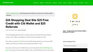 Gilt Shopping Deal Site $25 Free Credit with Referral Program