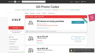 15% Off Gilt Coupons & Promo Codes - February 2019 - CouponCabin