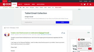Create a new Gmail account on mobile phone [Solved] - Ccm.net