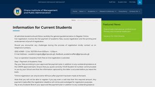 Information for Current Students – GIMPA