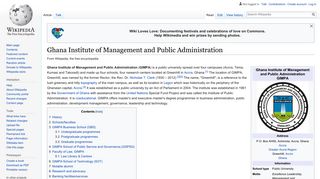 Ghana Institute of Management and Public Administration - Wikipedia