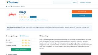 Gingr Reviews and Pricing - 2019 - Capterra