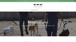 Reservations — A Walk in the Park - Toledo Full Service Dog Day Care