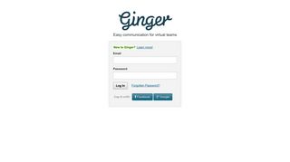 Log In | Ginger