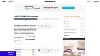Gioco Digitale S.p.A.: Private Company Information - Bloomberg