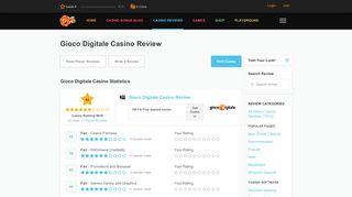 Gioco Digitale Casino Review - thebigfreechiplist