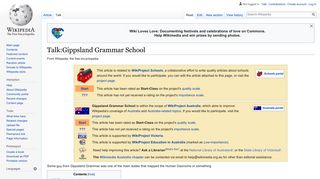 Talk:Gippsland Grammar School - Wikipedia