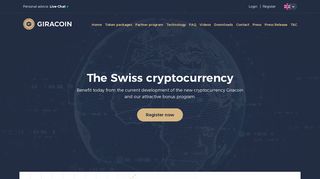 Giracoin - The new cryptocurrency from Switzerland.