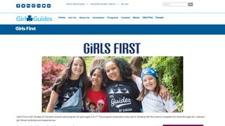 Girls First - Girl Guides of Canada.