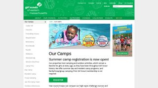 Our Camps - Girl Scouts of Eastern Massachusetts
