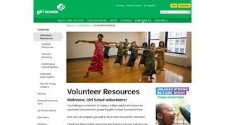 Volunteer Resources - Girl Scouts
