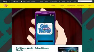 Girl Meets World - School Dance Shuffle | Disney LOL Games