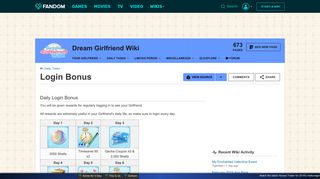 Login Bonus | Dream Girlfriend Wikia | FANDOM powered by Wikia