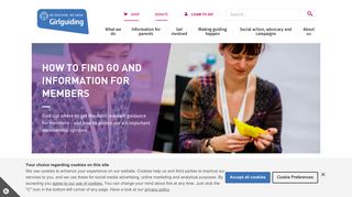 How to find Go! and information for members | Girlguiding