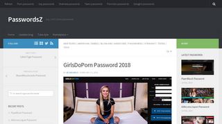 GirlsDoPorn Password 2018 | PasswordsZ