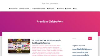 GirlsDoPorn - Free Porn Passwords