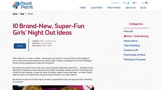 10 Brand-New, Super-Fun Girls' Night Out Ideas - Pinot's Palette