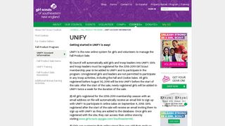 UNIFY Account Information - GSSNE