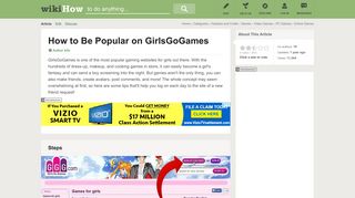 How to Be Popular on GirlsGoGames: 4 Steps (with Pictures)