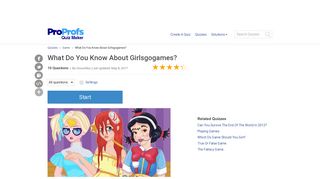 What Do You Know About Girlsgogames? - ProProfs Quiz