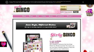 Girly Bingo | Join now for a 350% match bonus