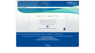 Giro Bank, Internet Banking System