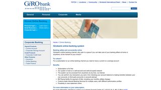 Girobank Curaçao - Online Banking