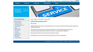 Girobank Bonaire - Online Banking System Down
