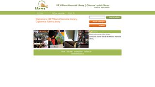 Home page | HB Williams Memorial Library - Gisborne's Public Library