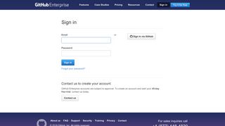 Sign in - Enterprise - GitHub