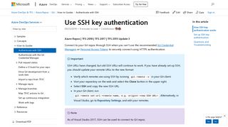 Connect to your Git repos with SSH - Azure Repos | Microsoft Docs
