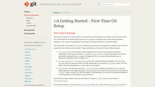 Git - First-Time Git Setup