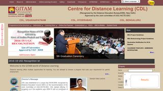 Distance Learning | (Recognized by the Distance Education ... - GITAM
