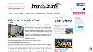 Setting up and running a gîte in France - French Entree