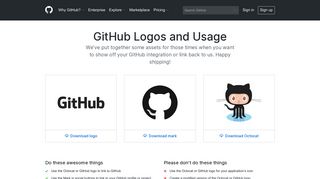 GitHub Logos and Usage · GitHub