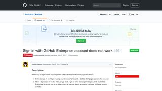Sign in with GitHub Enterprise account does not work · Issue #56 ...
