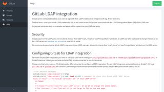 Ldap | Integration | Help | GitLab