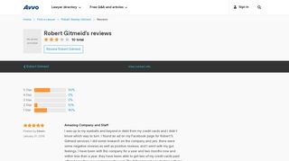Robert Gitmeid's Reviews - New York, NY Attorney - Avvo