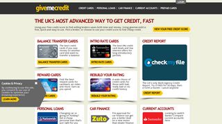 givemecredit: The UK's most advanced way to get credit, fast