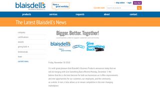 Current News - Blaisdell's Business Products