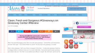 Giveaway Center Review - Mom Does Reviews